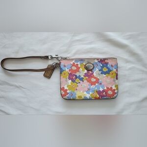 Coach Floral Wristlet